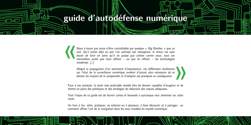 Guide d’Autodéfense Numérique