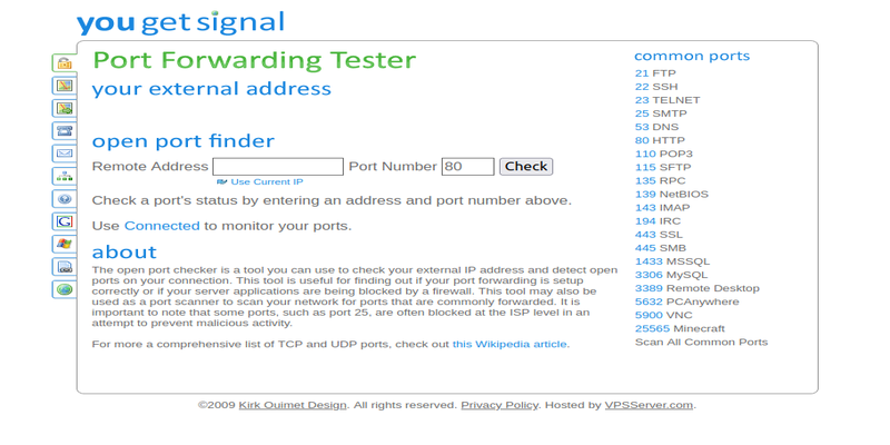 Port Forwarding Tester